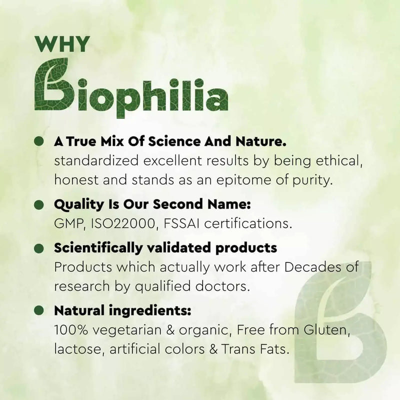 biophilia Fertility nutraceutical products